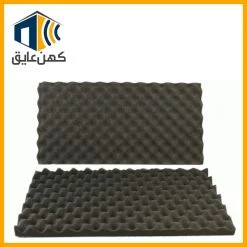 فوم شانه تخم مرغی عایق صدا با ابعاد 2 در 1 متر و ضخامت‌های مختلف، مناسب برای کنترل صدا و کاهش پژواک