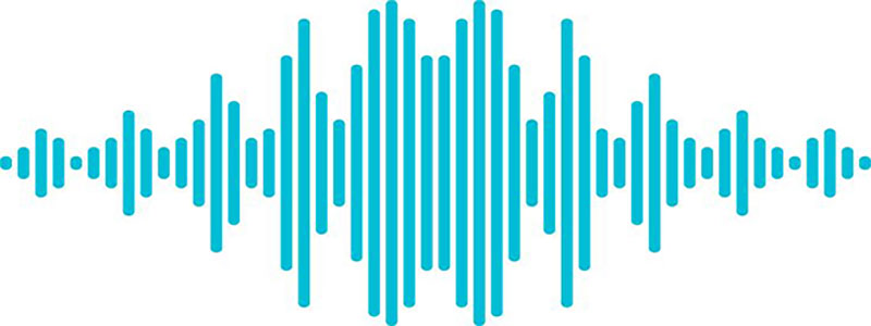 امواج موسیقی و صوت به صورت نمایشی در صفحه