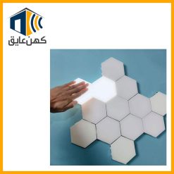 نصب آسان لامپ لمسی LED شش ضلعی روی دیوار