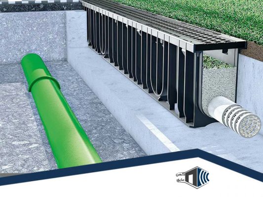 نمای نزدیک از چمن مصنوعی با قابلیت زهکشی