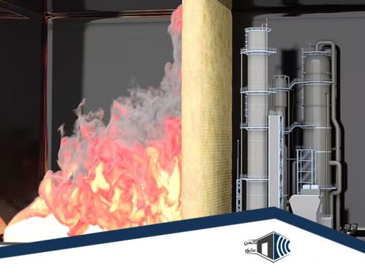 پشم سنگ ضد حریق نشاندهنده مقاومت بالا در برابر حرارت