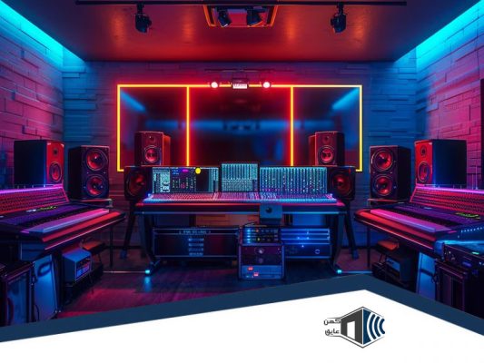  نورپردازی و عایق صدا نور ملایم برای یک استودیو هنری