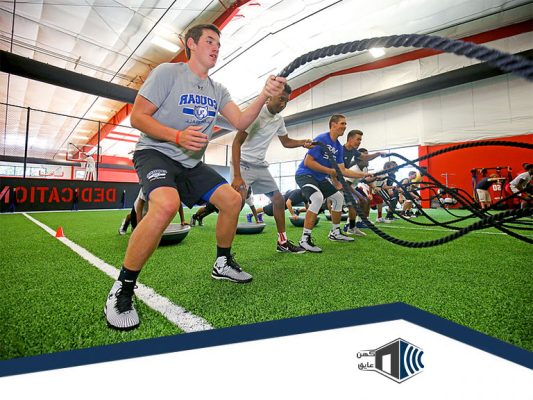 نصب چمن مصنوعی روی کف باشگاه ورزشی