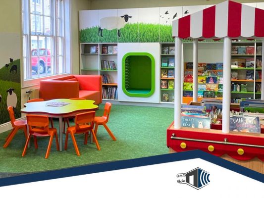 چمن مصنوعی در کتابخانه، ایجاد فضایی طبیعی و دلپذیر