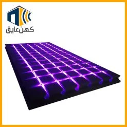 3 حالت مختلف پنل اکوستیک نوری در حالتهای خاموش روشن و شب