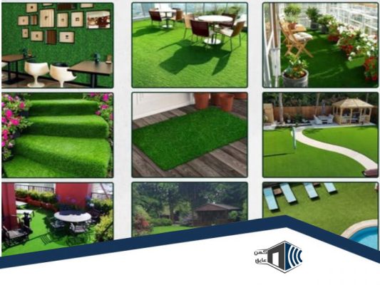 محیط سبز و طبیعی با چمن مصنوعی
