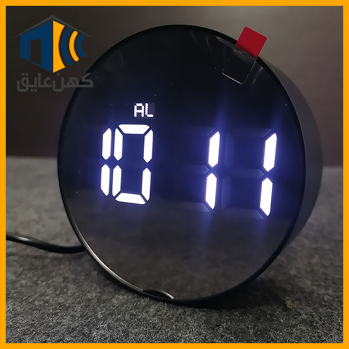 نمای نمایش ساعت اکوستیک مدرن