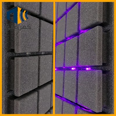 نمای دوطرف پنل اکوستیک نری