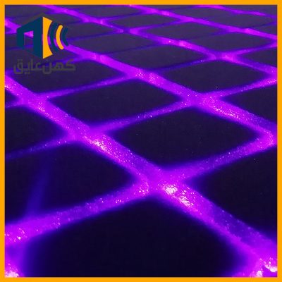 نمای خیلی نزدیک اکوستیک پنل نور