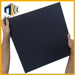 نمای نزدیک از بافت پارچه عایق صوتی.