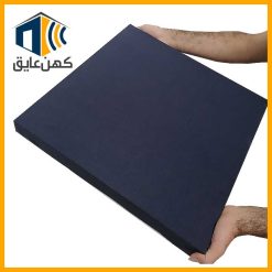 نمای نزدیک از بافت پارچه عایق صوتی.