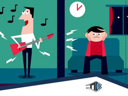 عایق صدا دیوار مشترک