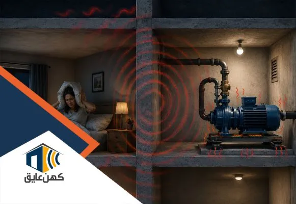 کاهش صدای پمپ آب در ساختمان